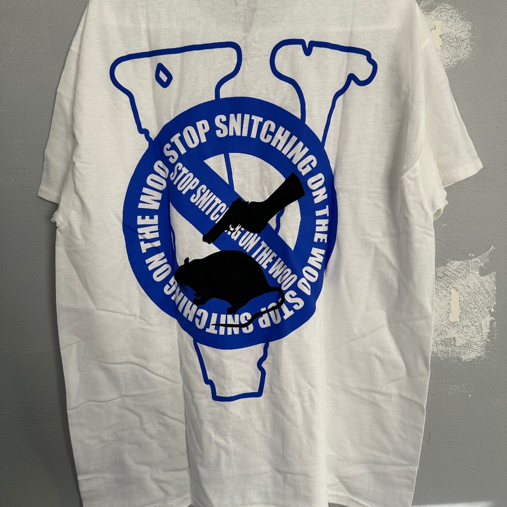 Pop Smoke x Vlone Stop Snitching (Blue)